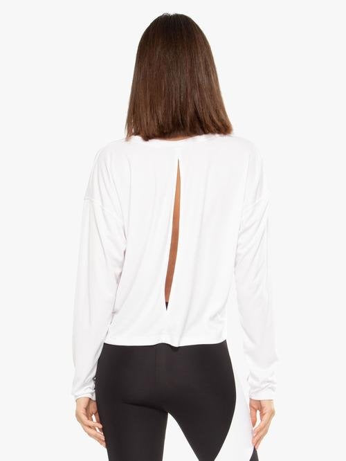 Storm Marlo Long Sleeve Top in White